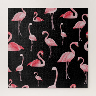 Flamingo Flock: Vintages Nahtloses Design