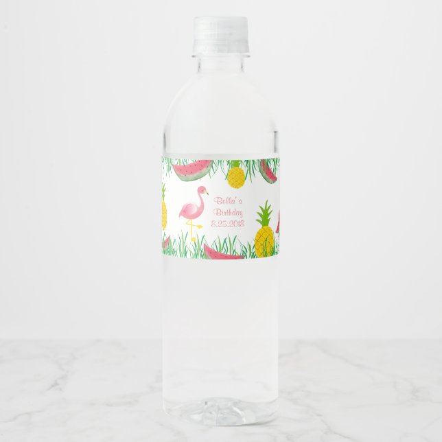 Flamingo Food and Beverage Label Set (Vorderseite)