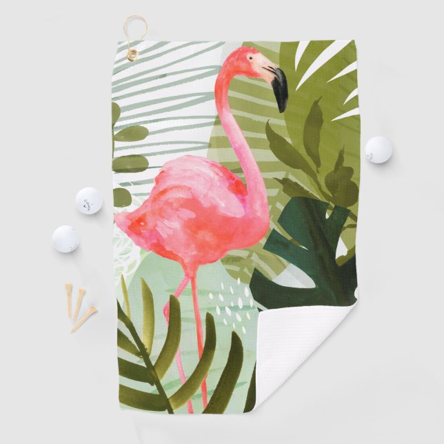 Flamingo Forest Golfhandtuch (Insitu)