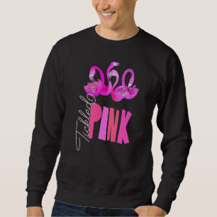 Flamingo-Frauen in Rosa gekitzelt für Vogel Sweatshirt