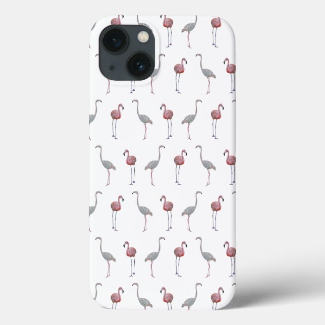 Flamingo Frenzy iPad Mini Case (weiß) (Rückseite)