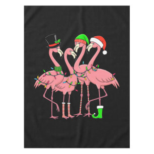 Flamingo Frohe Weihnachten Lustiges Flamingo-Fan-G Tischdecke