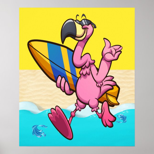 Flamingo Fun Poster (Vorne)