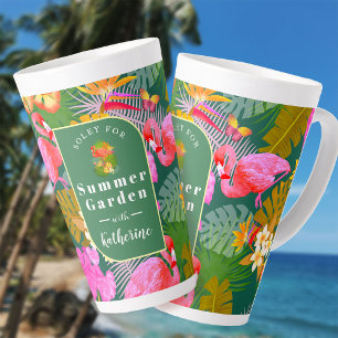 Flamingo Garden Dark Green Milchtasse