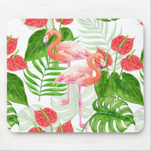 Flamingo Garden Mousepad
