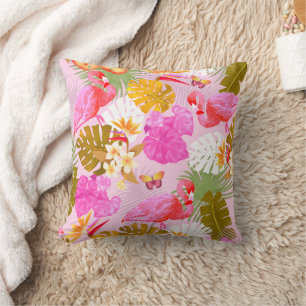 Flamingo Garden Pink Kissen