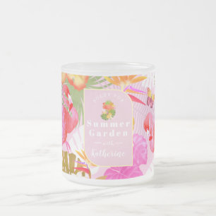 Flamingo Garden Pink Mattglastasse