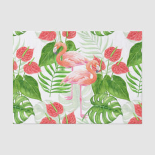 Flamingo Garden Seidenpapier
