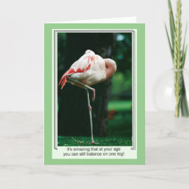 Flamingo Geburtstagskarte Karte