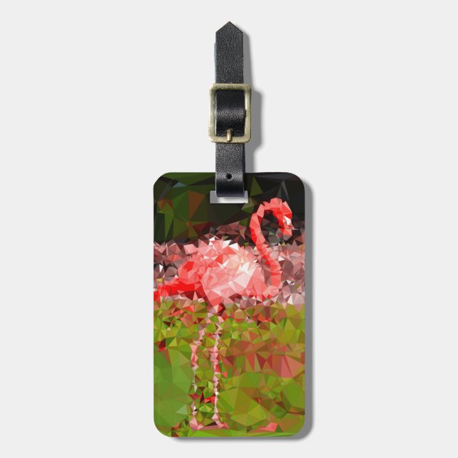 Flamingo Gepäckanhänger (Vorderseite vertikal)