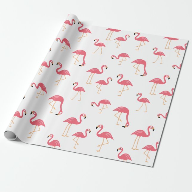 Flamingo Geschenkpapier (Ungerollt)
