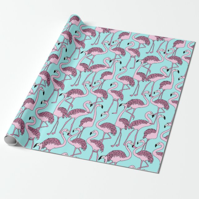 Flamingo Geschenkpapier (Ungerollt)