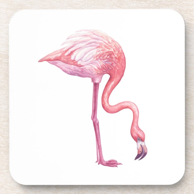 Flamingo Getränkeuntersetzer (Vorderseite)