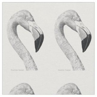 "FLAMINGO-" GEWOHNHEIT GEKÄMMTE BAUMWOLLE 56' STOFF