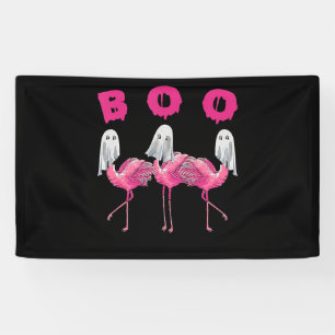 Flamingo Ghost Flamingo Boo Halloween-Kostüm Banner
