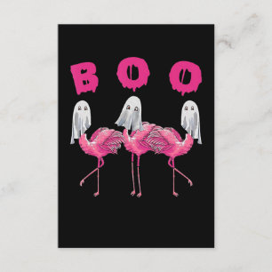 Flamingo   Ghost Flamingo Boo Halloween-Kostüm Begleitkarte