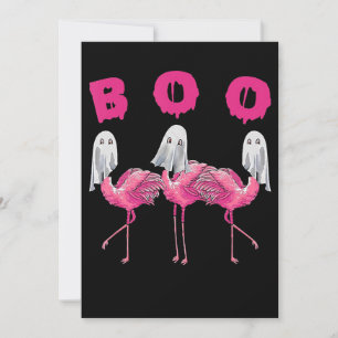 Flamingo Ghost Flamingo Boo Halloween-Kostüm Dankeskarte