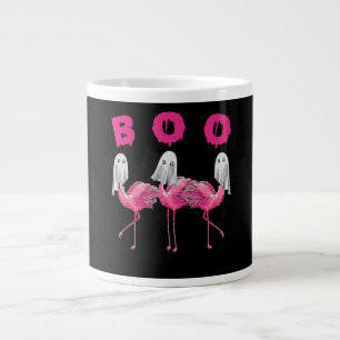 Flamingo Ghost Flamingo Boo Halloween-Kostüm Jumbo-Tasse