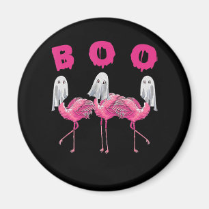 Flamingo Ghost Flamingo Boo Halloween-Kostüm Magnet