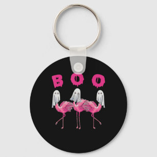 Flamingo   Ghost Flamingo Boo Halloween-Kostüm Schlüsselanhänger
