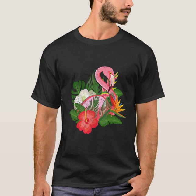 Flamingo Gift Sleep Shirt Nachthemd für Girls Par (Vorderseite)