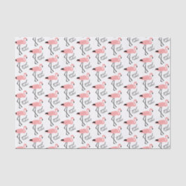 Flamingo Good Vibes Pink Niedliches Tissue Paper Seidenpapier