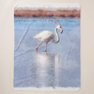 Flamingo Grace und die schöne Wasserfarbe Sherpadecke