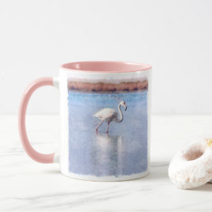 Flamingo Grace und die schöne Wasserfarbe Tasse
