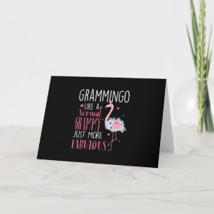 Flamingo Grammingo wie ein normales Grammatikgesch Karte
