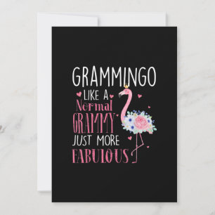 Flamingo Grammingo wie ein normales Grammy Geschen Feiertagskarte