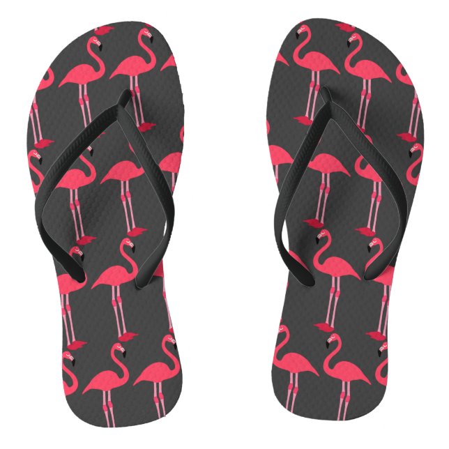 Flamingo-graues Schwarzes drehen Reinfälle um Flip Flops (Fußbett)