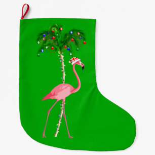 Flamingo Großer Weihnachtsstrumpf
