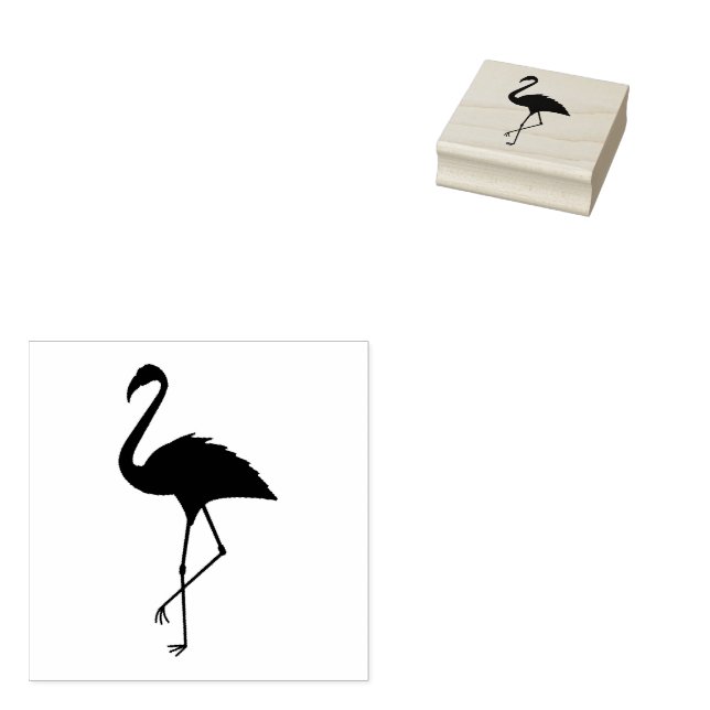 Flamingo Gummistempel (Stempel)