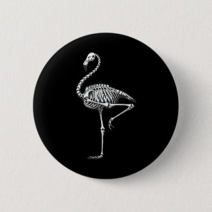 Flamingo Halloween Button