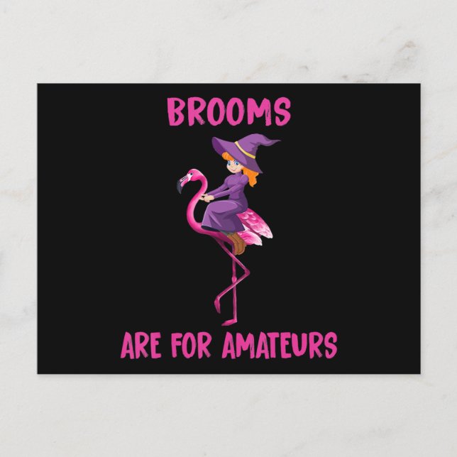 Flamingo Halloween | Flamingoween-Anzug Einladungspostkarte (Vorderseite)