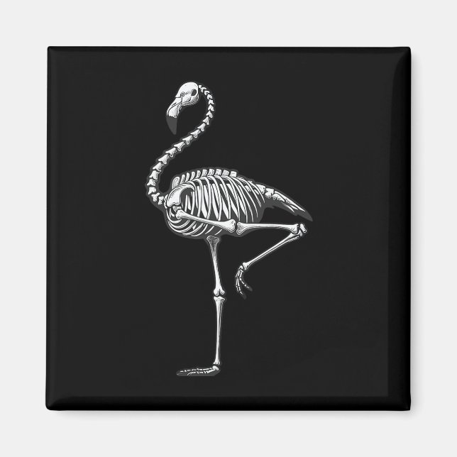 Flamingo Halloween Magnet (Vorne)