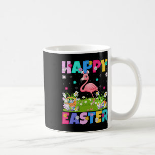 Flamingo Happy Easter Egg Hunt Bunny Ear Flamingo Kaffeetasse