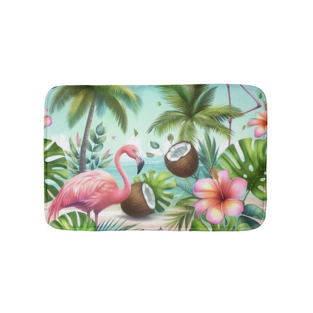 Flamingo Haven Badematte (Vorderseite)