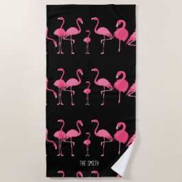 Flamingo-Herde   Strandtuch