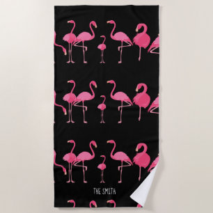 Flamingo-Herde Strandtuch