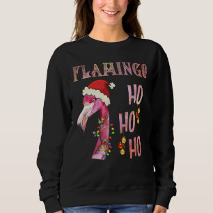 Flamingo Ho Ho Ho Frohe Weihnachten Pink Santa's H Sweatshirt