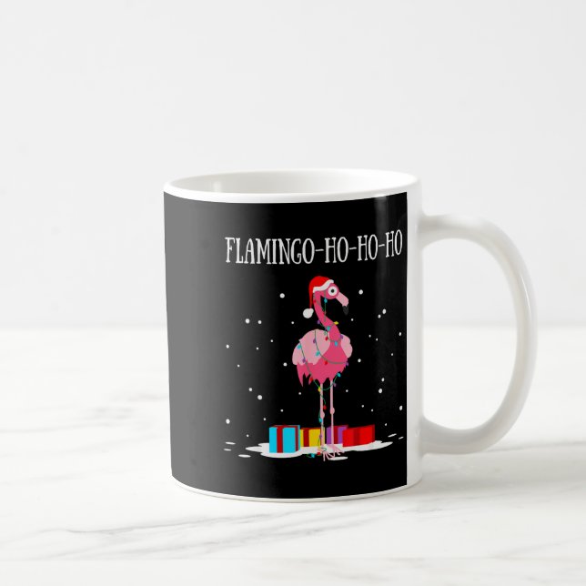 Flamingo Ho Ho Ho Nk Christmas Tree Lights Chain X Kaffeetasse (Rechts)