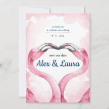 Flamingo-Hochzeit