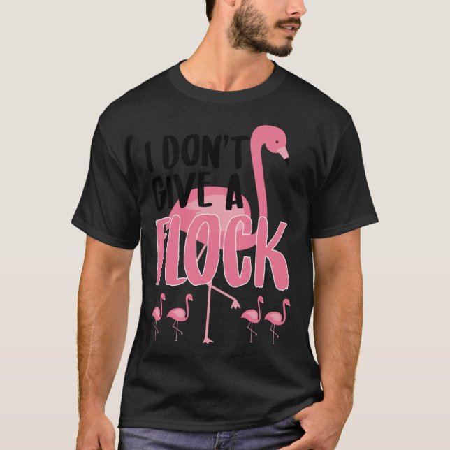 Flamingo I gib keinen Flock Pullover Hoodie (Vorderseite)