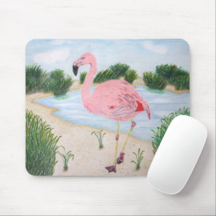 Flamingo im Marsh Mousepad