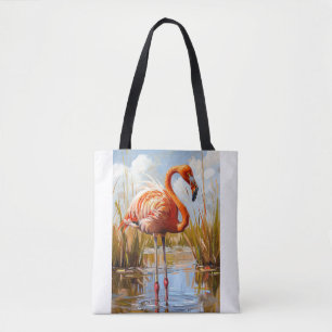 Flamingo in der Wildnis Tasche