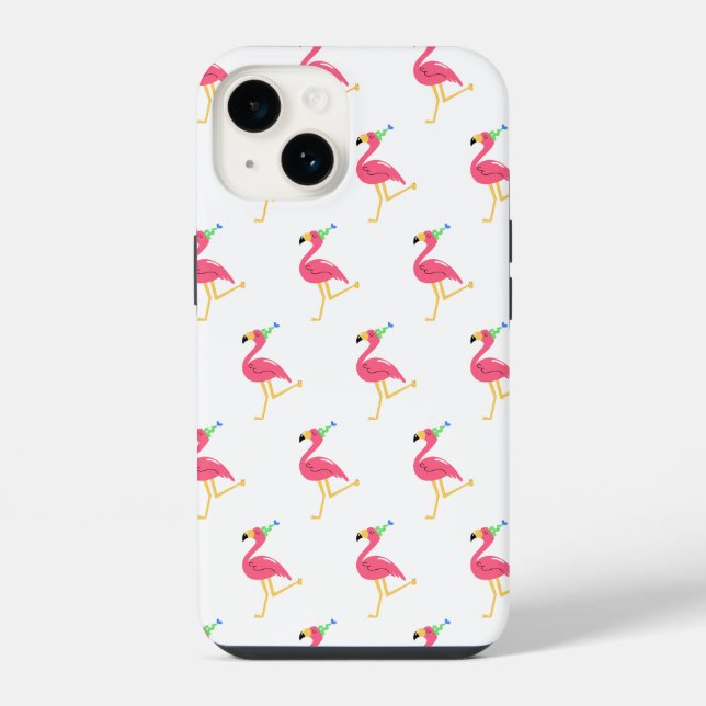 Flamingo iPhone 14 Hülle (Rückseite)