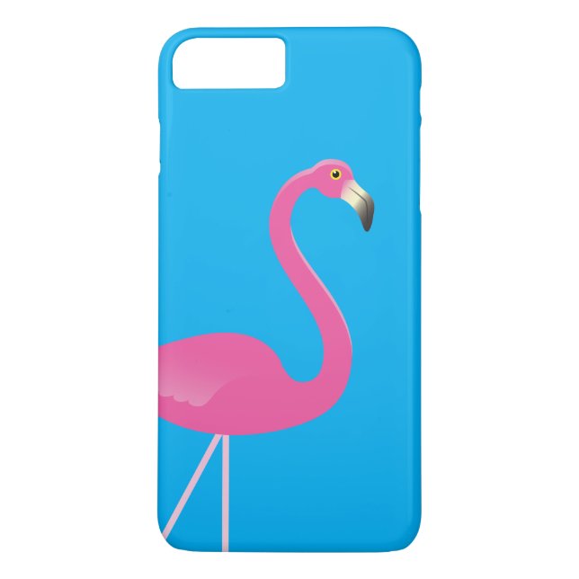 Flamingo iPhone 7 Plus Hülle Blau (Rückseite)