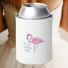 Flamingo Junggeselinnen-Abschied Ich bin die Flock Dosenkühler