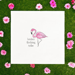 Flamingo-Junggesellinnen-Abschied Brautjungfer Sch Serviette